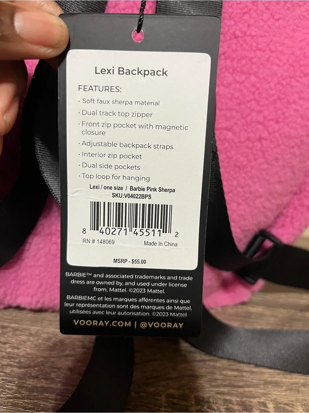 Barbie pink sherpa